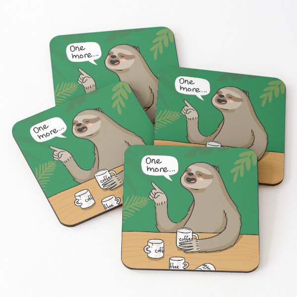 Item preview, Slumber, The Coffee-Loving Sloth designed and sold by Wise-Geek.