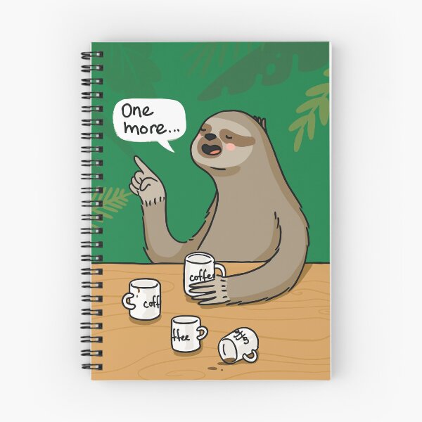 Item preview, Slumber, The Coffee-Loving Sloth designed and sold by Wise-Geek.