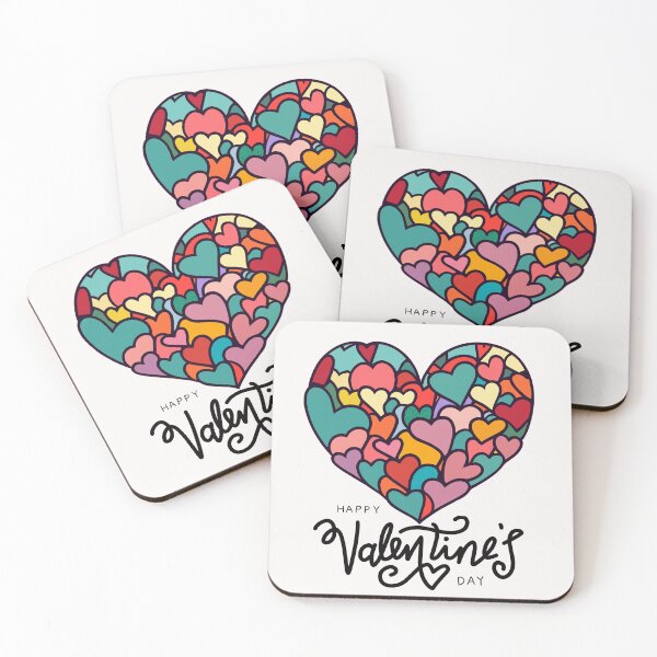Item preview, Happy Valentines Day with Hearts ,brafdesign designed and sold by Brafdesign.