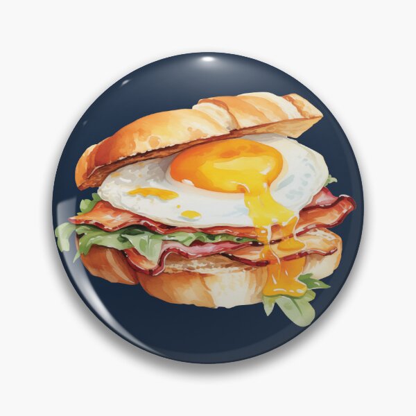 Item preview, Poached Egg and Bacon Sandwich designed and sold by Alicia Chee.