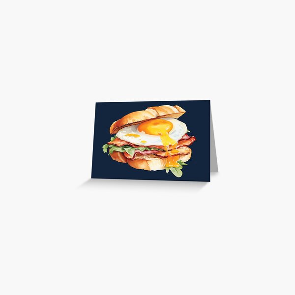 Item preview, Poached Egg and Bacon Sandwich designed and sold by Alicia Chee.