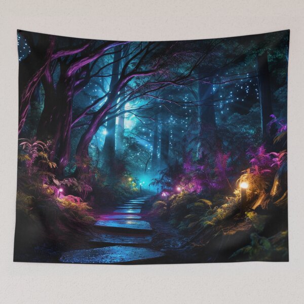 Item preview, Dark Forest Landscape - Fantasy Dreamscape Art designed and sold by Fantasy Masterpiece.