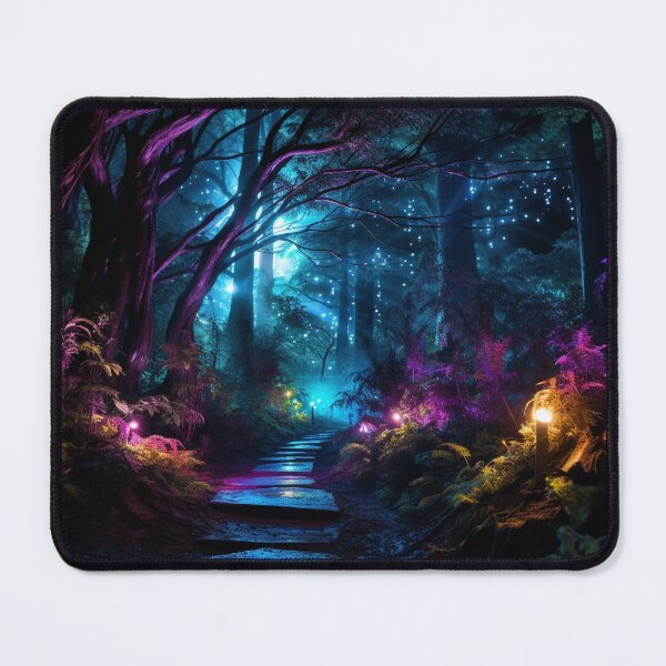 Item preview, Fantasy Landscape - Dark Forest Dreamscape Art designed and sold by Fantasy Masterpiece.