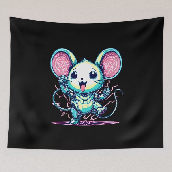 Item preview, Gear Up for Tech Chic: Unleash the Robot Mouse Revolution! Funny designed and sold by Djicooo.