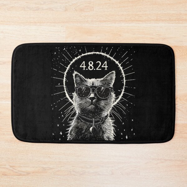 Item preview, Cool Cat Eclipse 4.8.24 - Stylish Feline in Sunglasses with Solar Eclipse Graphic designed and sold by Shirtlify.