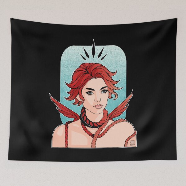 Item preview, Anime Non Binary Angel with Wings  designed and sold by ObsidianDaz.