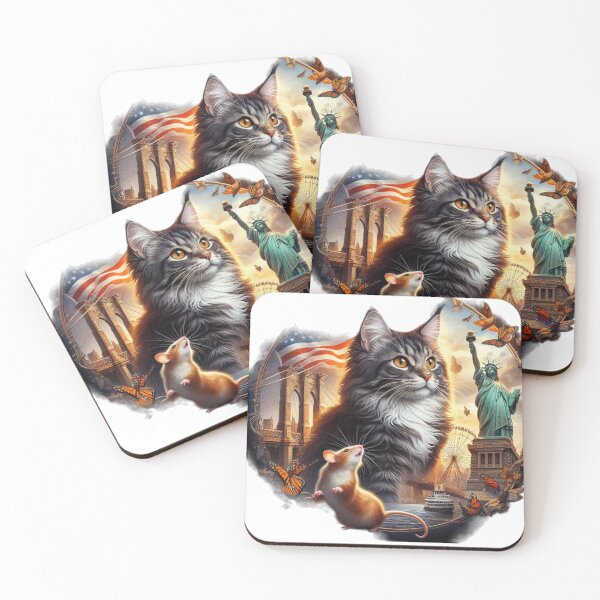 Item preview, Maine Coon cat, New York designed and sold by KICIART.