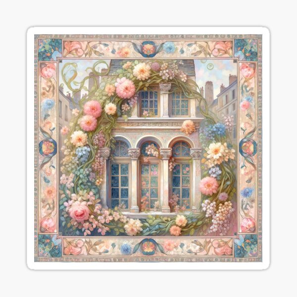 Item preview, Bouquet Balustrade : Abloom Abode designed and sold by TheCheckerwell.