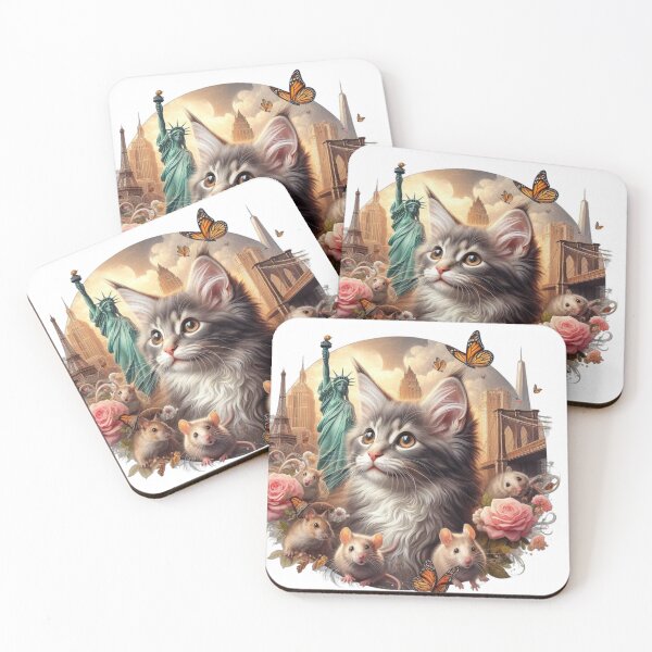 Item preview, Maine Coon cat, New York, designed and sold by KICIART.