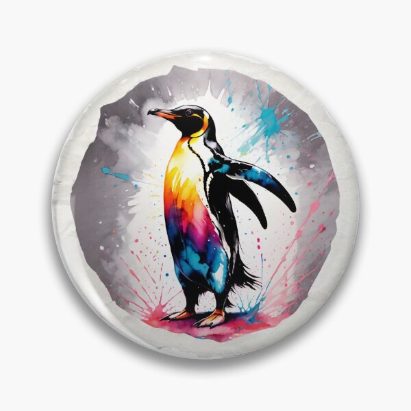 Item preview, Penguin Paint Splash Artwork  designed and sold by BotunPeony.