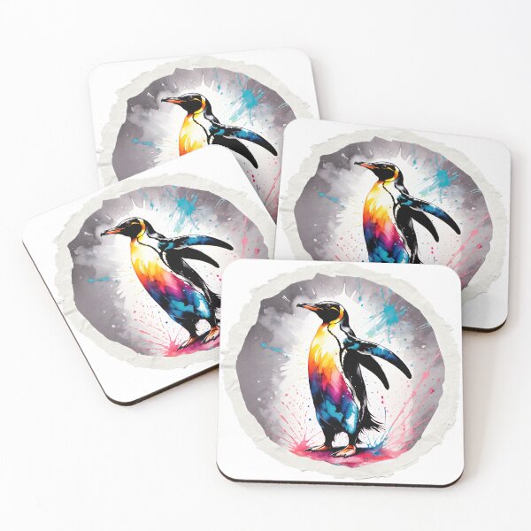 Item preview, Penguin Paint Splash Artwork  designed and sold by BotunPeony.