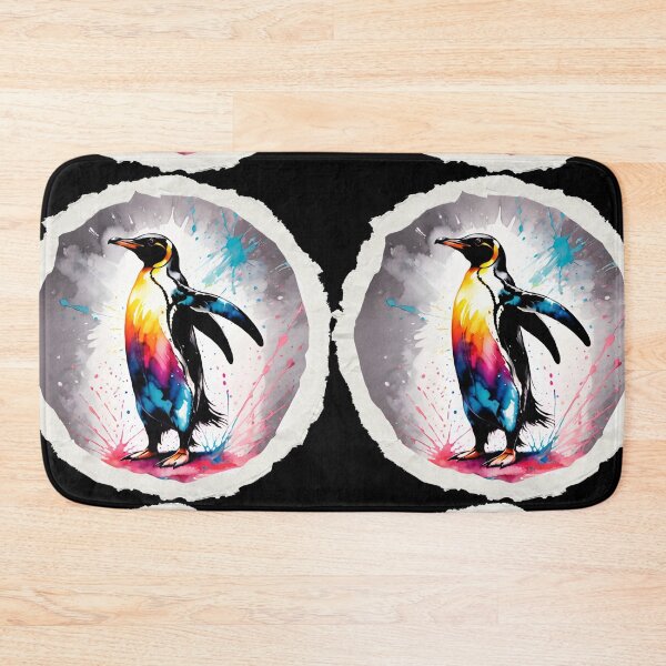 Item preview, Penguin Paint Splash Artwork  designed and sold by BotunPeony.