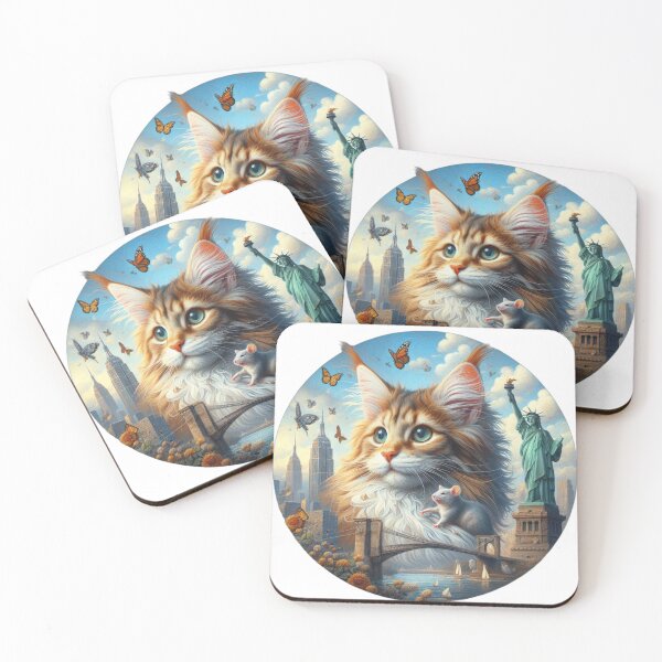 Item preview, Maine Coon cat, New York, designed and sold by KICIART.