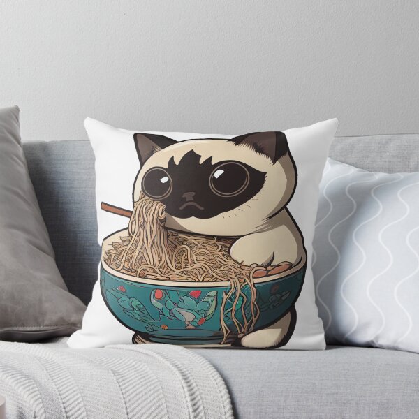 Item preview, Cute Ramen Cat Nom designed and sold by LilyWhiteSu.
