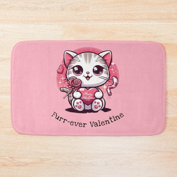 Item preview, Furr-Ever Valentine Cat designed and sold by HeadTurningArt.