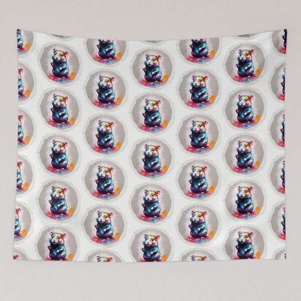 Item preview, Hamster Paint Splash Artwork  designed and sold by BotunPeony.