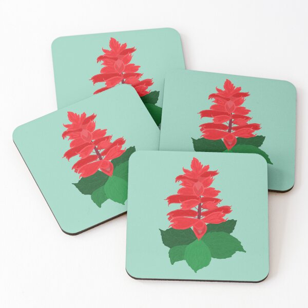 Item preview, Salvia Splendens designed and sold by heartart85.