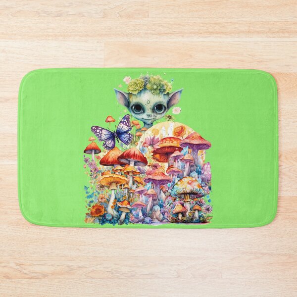 Item preview, A Creature Colorful Mushrooms, A Butterfly Among Nature. designed and sold by ProDesignByMK.