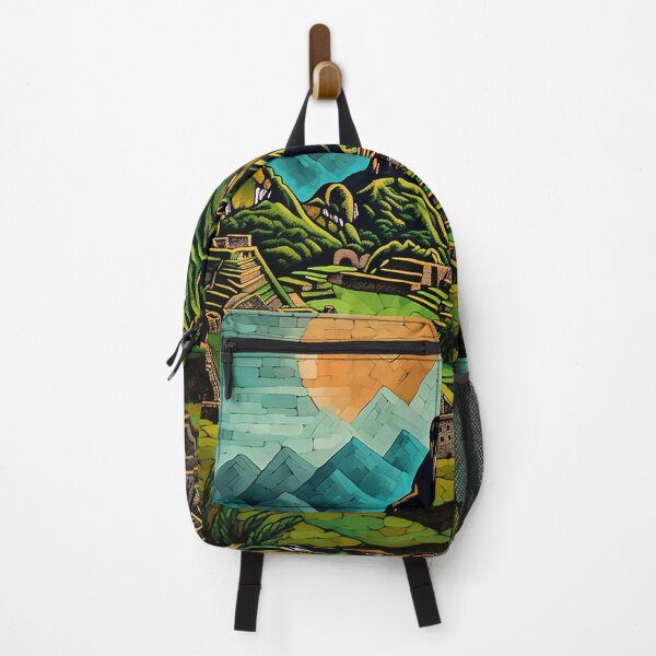 Item preview, Peru city colorful travel vintage graphicS designed and sold by wonderfulpark.