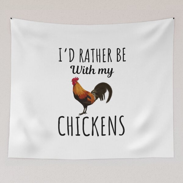 Item preview, I'd rather be with my chickens, funny chicken lovers and owners saying designed and sold by NBSStore.