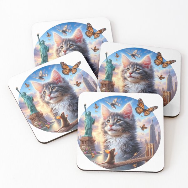 Item preview, Maine Coon cat, New York, designed and sold by KICIART.