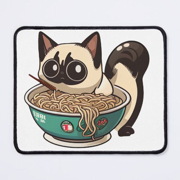 Item preview, Cute Cat Ramen Nom 4 designed and sold by LilyWhiteSu.