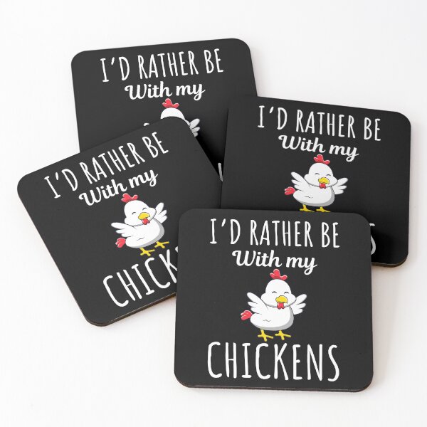 Item preview, I'd rather be with my chickens, funny chicken lovers and owners saying, farm chicken keeping designed and sold by NBSStore.