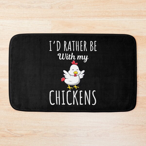 Item preview, I'd rather be with my chickens, funny chicken lovers and owners saying, farm chicken keeping designed and sold by NBSStore.