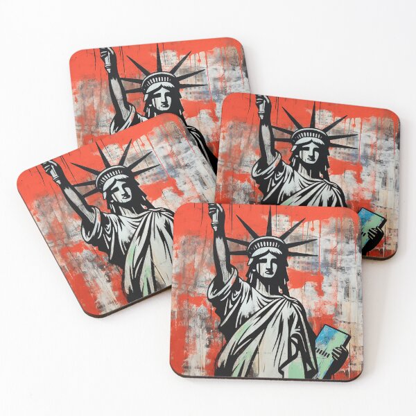 Item preview, New York city colorful travel vintage graphicS designed and sold by wonderfulpark.