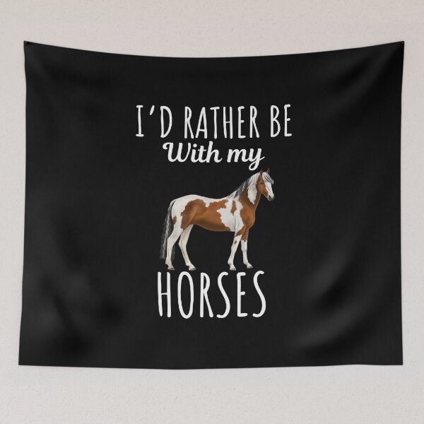 Item preview, I'd rather be with my horses, funny horse lovers and owners saying designed and sold by NBSStore.