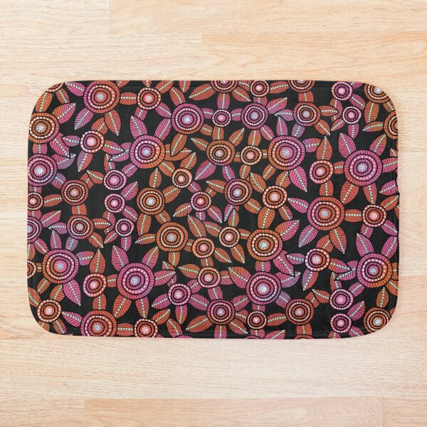 Item preview, ¡SIN IA! Flores de arte de punto rojo con fondo negro designed and sold by ManonElmendorp.