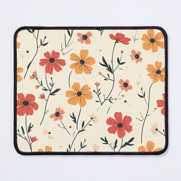 Item preview, Minimal Flowers Seamless Patterns 4 designed and sold by GoldenBubbleGum.