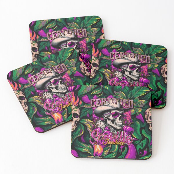 Item preview, Certified Scoville Junkies: Skulls Grinning Through the Habanero Haze [Full - Violet] designed and sold by SuriyaArts.