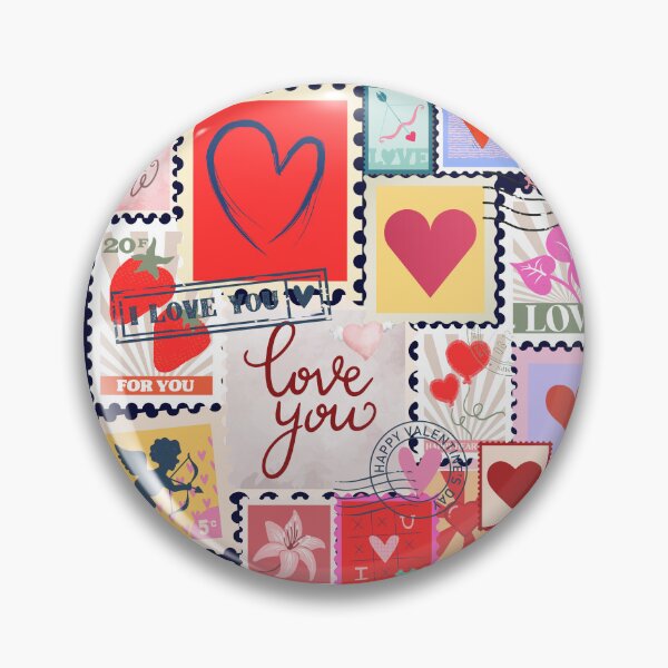 Item preview, Valentine Postage Stamps designed and sold by AnulaArt.