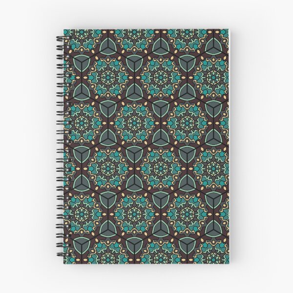 Item preview, Blue And Brown Hexagon Abstract Pattern designed and sold by Zuriezuart.