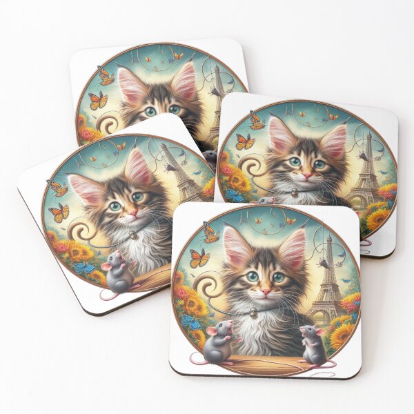 Item preview, #MaineCoonCat, #EiffelTowerDesign, designed and sold by KICIART.