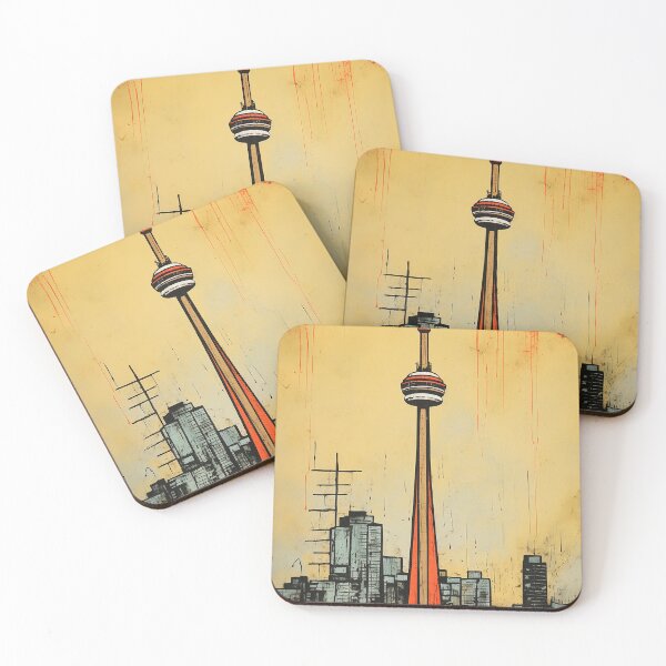Item preview, Toronto city colorful travel vintage graphicS designed and sold by wonderfulpark.