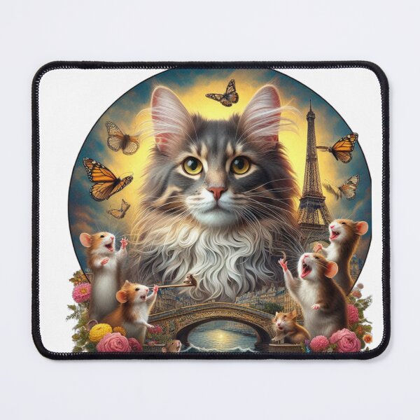 Item preview, #MaineCoonCat, #EiffelTowerDesign, designed and sold by KICIART.
