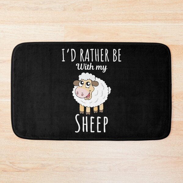 Item preview, I'd rather be with my sheep, funny sheep lovers and owners saying designed and sold by NBSStore.