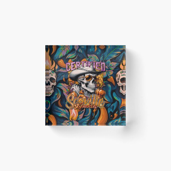 Item preview, Certified Scoville Junkies: Skulls Grinning Through the Habanero Haze [Full - Golden] designed and sold by SuriyaArts.