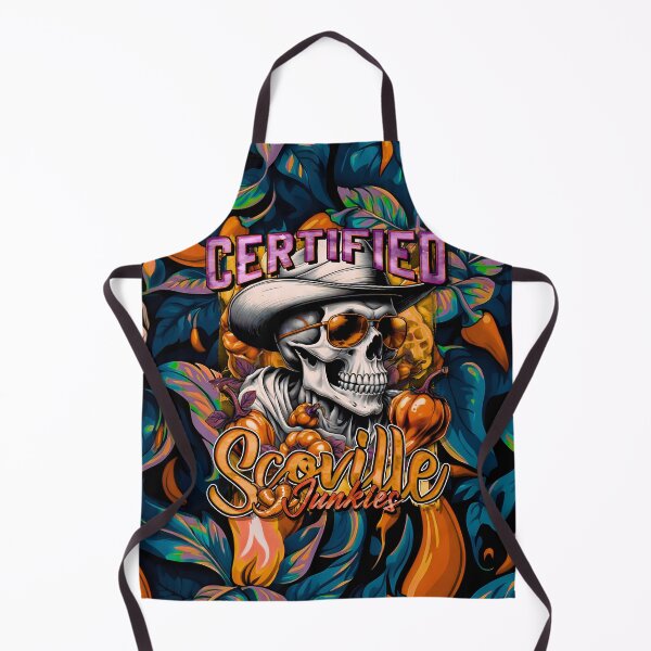 Item preview, Certified Scoville Junkies: Skulls Grinning Through the Habanero Haze [Full - Golden] designed and sold by SuriyaArts.