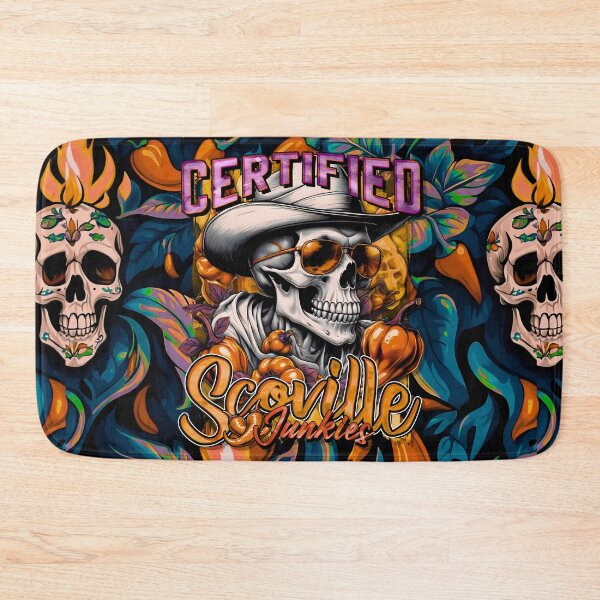 Item preview, Certified Scoville Junkies: Skulls Grinning Through the Habanero Haze [Full - Golden] designed and sold by SuriyaArts.
