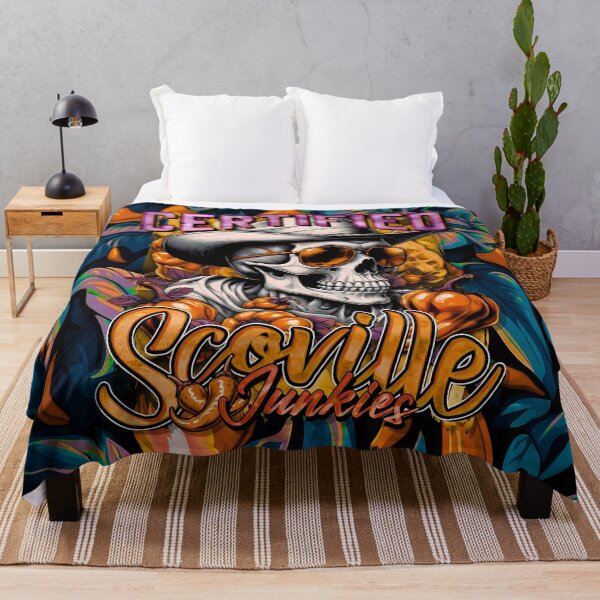 Item preview, Certified Scoville Junkies: Skulls Grinning Through the Habanero Haze [Full - Golden] designed and sold by SuriyaArts.