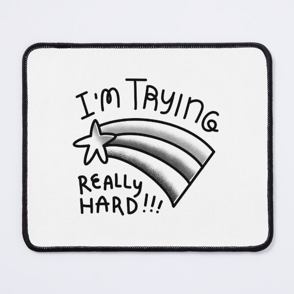 Item preview, Flash Tattoo I'm trying really hard! with star rainbow designed and sold by jazzydevil.