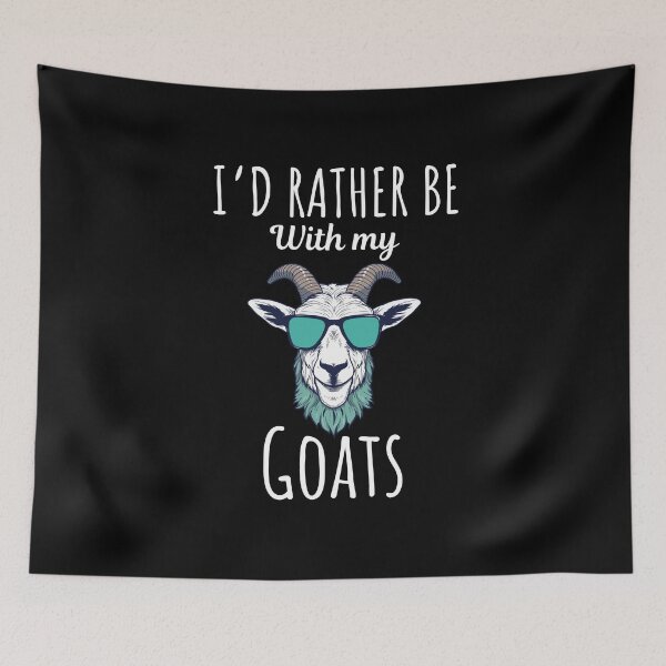 Item preview, I'd rather be with my goats, funny goat lovers and owners saying designed and sold by NBSStore.