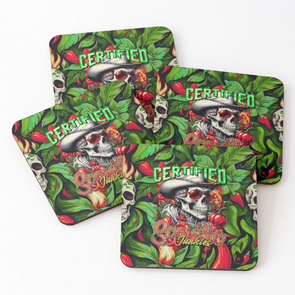 Item preview, Certified Scoville Junkies: Skulls Grinning Through the Habanero Haze [Full - Green] designed and sold by SuriyaArts.