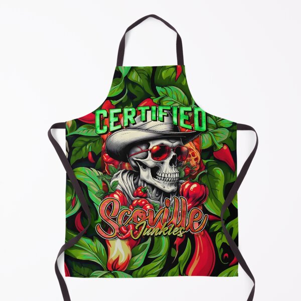 Item preview, Certified Scoville Junkies: Skulls Grinning Through the Habanero Haze [Full - Green] designed and sold by SuriyaArts.