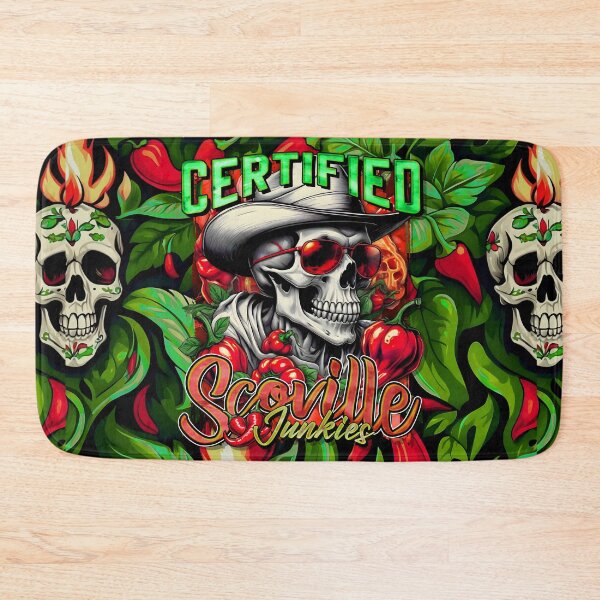 Item preview, Certified Scoville Junkies: Skulls Grinning Through the Habanero Haze [Full - Green] designed and sold by SuriyaArts.
