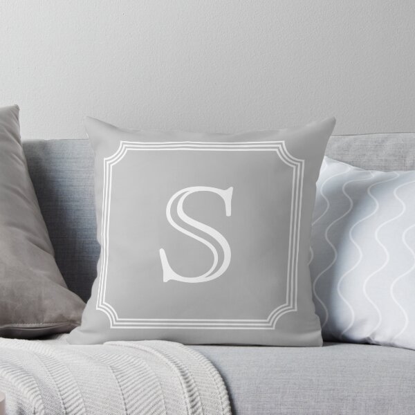 Item preview, Silver Gray Stylish And Elegant Monogram S designed and sold by rewstudio.