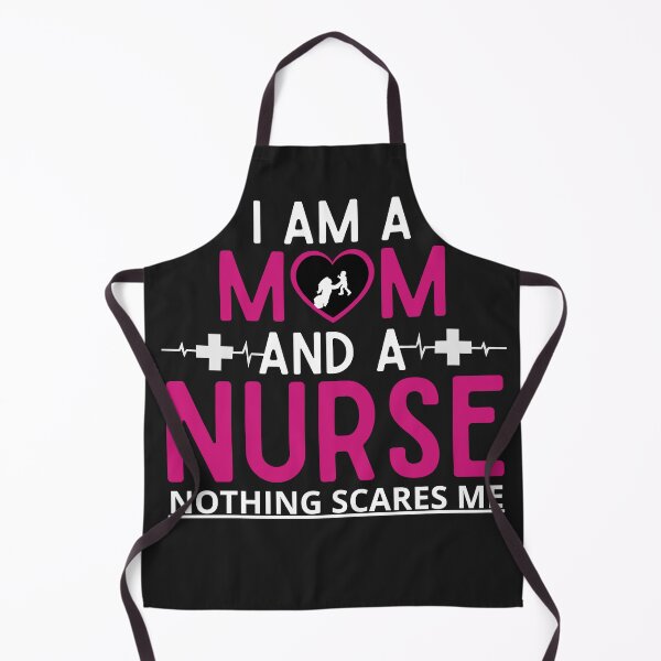 Item preview, I Am A Mom and A Nurse Nothing Scares Me Funny Nurse T-shirt designed and sold by Mustaph-Shop.